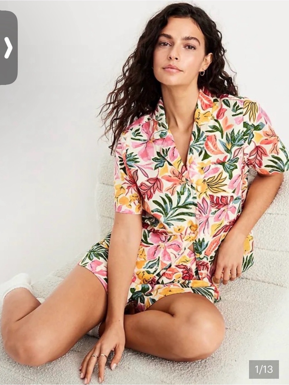 🌺Tropical Print Cotton Pajama short set